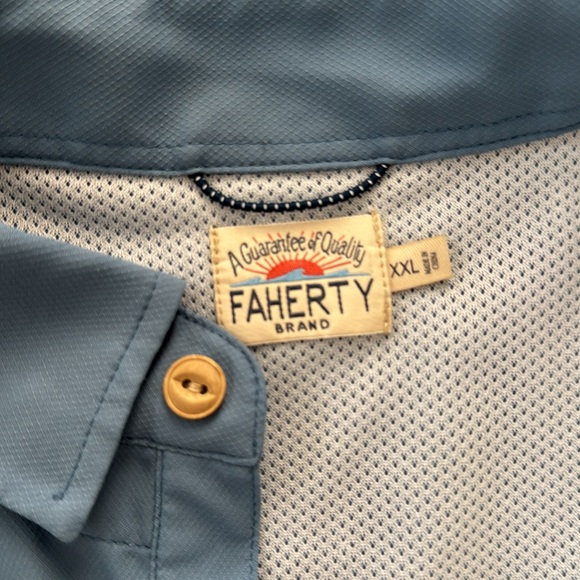 FAHERTY XXL LONG SLEEVE PLAYA SOFT VENTED SHIRT - Picture 2 of 2